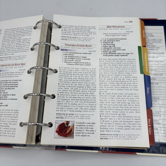 Better Homes & Gardens New Cook Book 5 Ring Binder 1996 Vintage - Picture 13 of 14